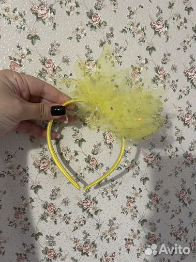 Ободок с бантом для девочки