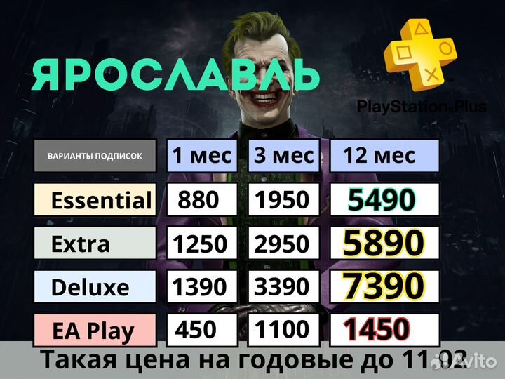 Подписки Ps Plus Deluxe на 1 месяц Турция