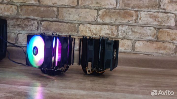 Кулер 6 трубок для процессора черный