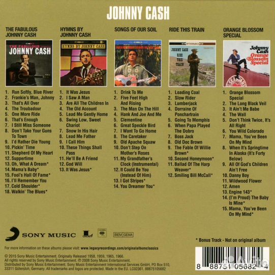 Johnny Cash - Original Album Classics Vol.1 (5 CD)