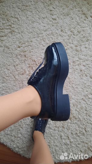 Полуботинки лоферы натуральная кожа 38 разм