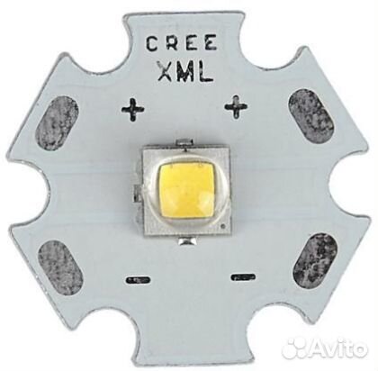 Светодиод Cree XM-L2 10Вт. 1200 лм 3,3-4V 3200mA 7