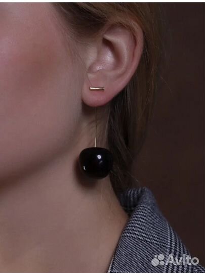 Серьги вишенки