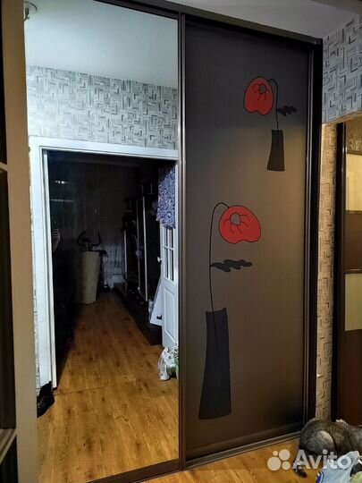 Двери от шкафа купе стекло и зеркало бу