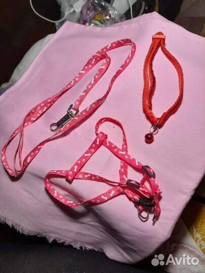 Поводок шлейка ошейник малым собакам