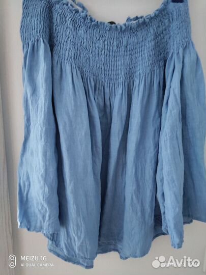 Блузка Zara лен размер 44-46