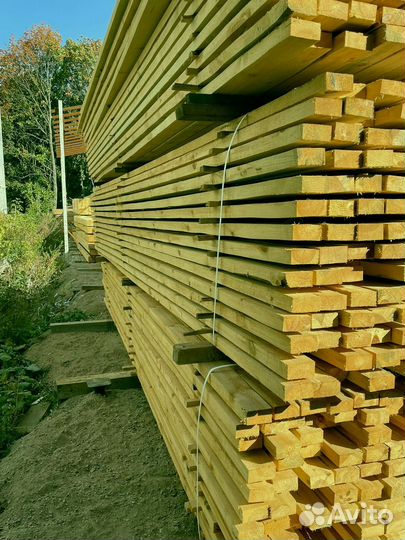 Доска обрезная 25х100х6000мм от производителя