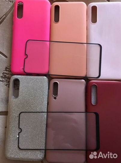 6 чехлов 2 стекла для самсунг А50
