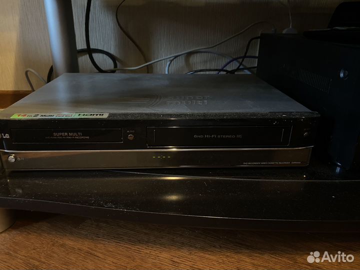 Dvd & video cassette рекордер lg