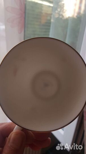 Чашка с блюдцем фарфор