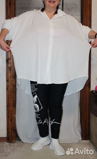 Стильная,эффектн.туника-рубашка р.56-68.Италия