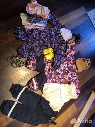 Верхняя одежда пакетом для девочки 86