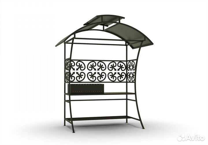 Беседка с мангалом дизайнерская