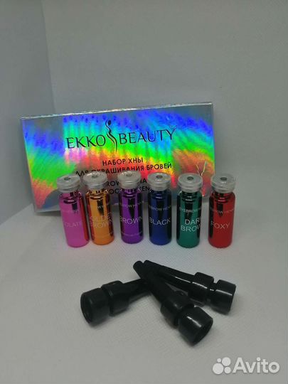 Хна для бровей ekko beauty