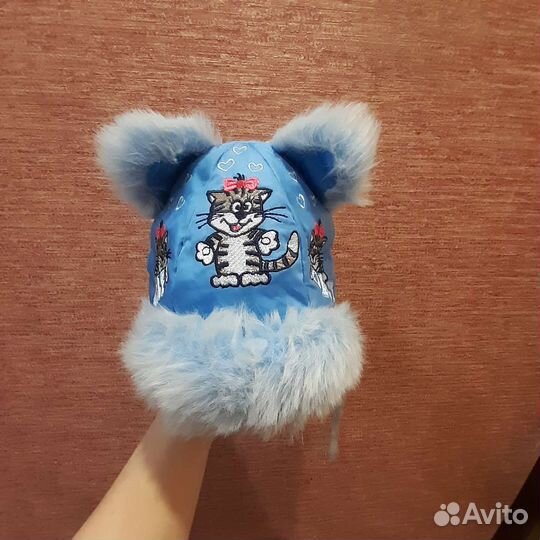 Шапка-ушанка детская зимняя. Р.46