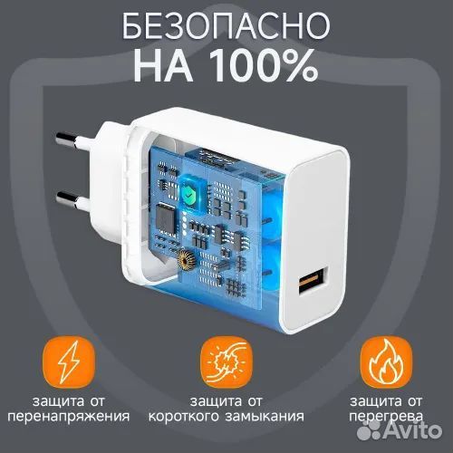 Быстрая зарядка 67W с кабелем Type C