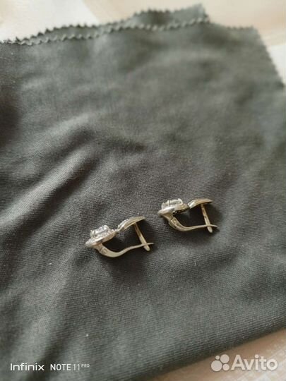 Серьги серебро