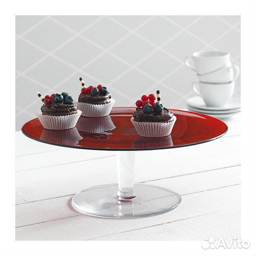 Подставка для торта IKEA Икеа стекло Актад