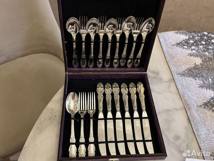 Набор столовых приборов мельхиор СССР