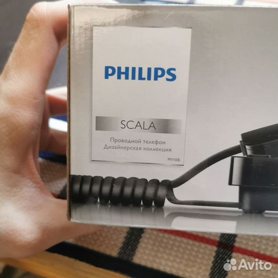 Проводной телефон philips scala M110B черный