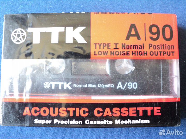 Аудио кассета новые запечатанные ТТК А90