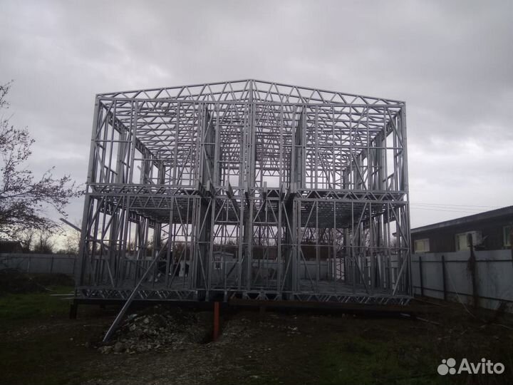 Лстк каркас торгово-офисного здания, 242 м2