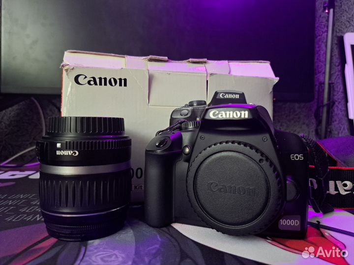 Зеркальный фотоаппарат canon eos 1000d