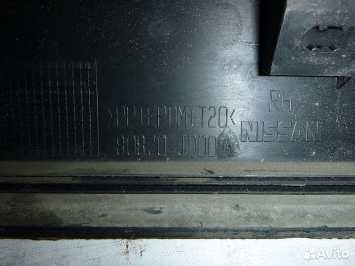Накладка передней правой двери nissan qashqai J10