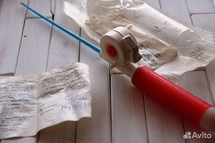 Удочка зимняя мормышечное с двумя барабанами.СССР