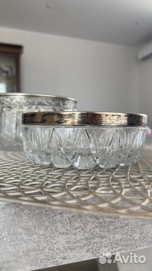 Хрусталь с серебром СССР