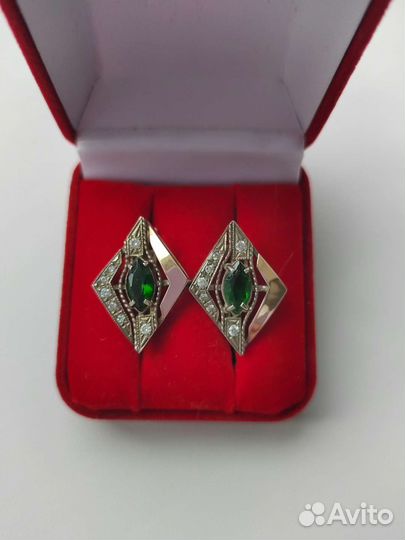 Серьги серебро
