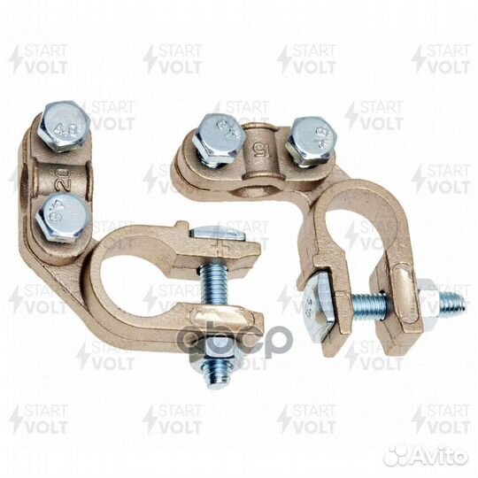 Клеммы акб в комплекте сплав цинка и меди приж