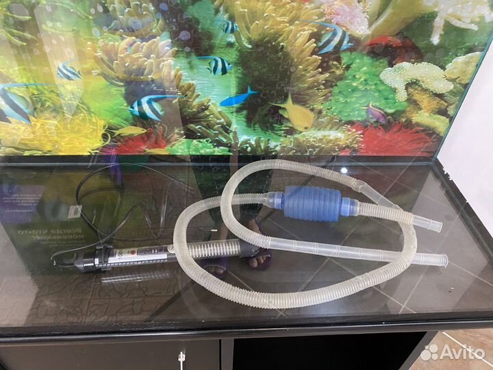 Аквариум 100 л с тумбой под него б/у