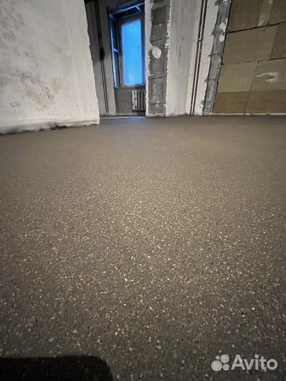 Полусухая стяжка пола за 1 день