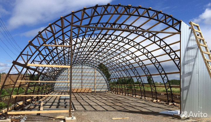Каркас ангара склада под ключ
