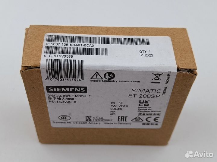 6ES7136-6BA01-0CA0 Мод. дискретного ввода ET200SP
