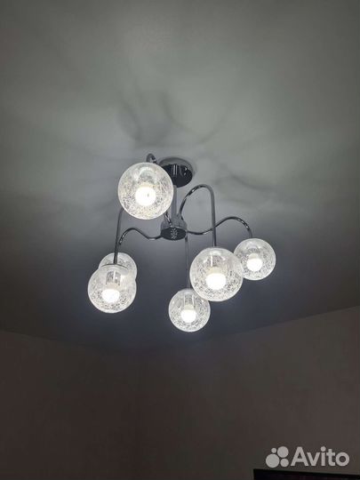 Люстра потолочная бу