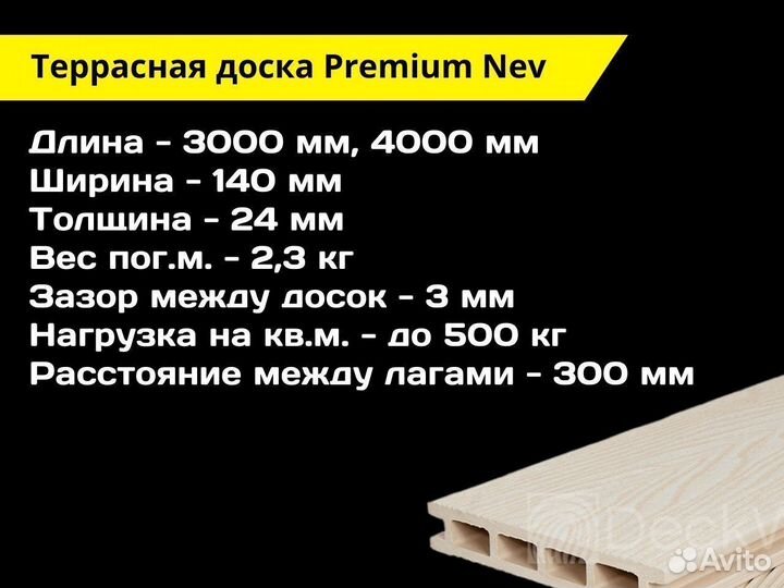 Террасная доска Premium