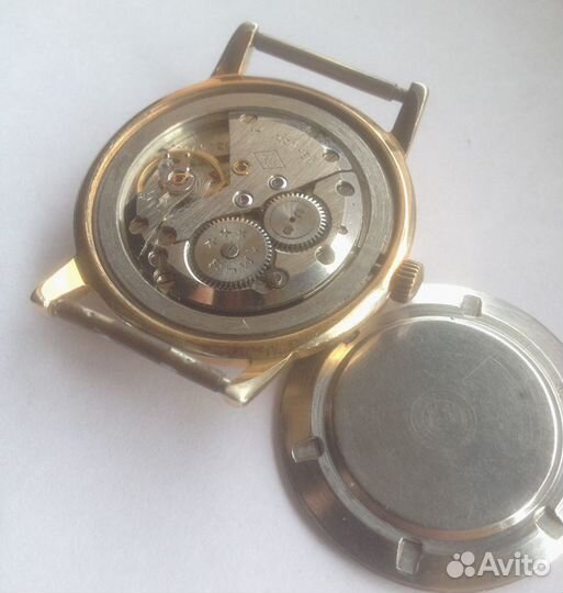 Часы костюмные Кировские Полет СССР позолоченные