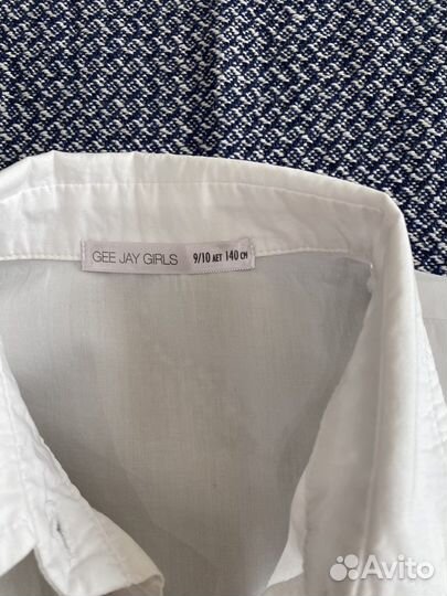 Рубашка для девочки школьная 9-10 лет