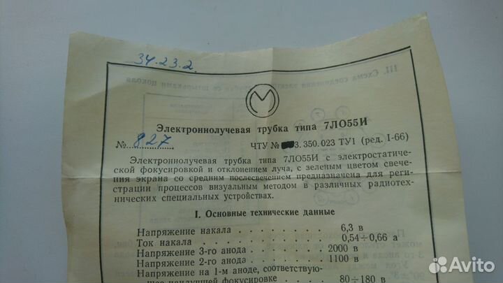 Электронно лучевая трубка