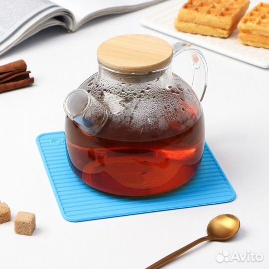 Подставка под горячее Доляна «Квадраты», 17 см, цв