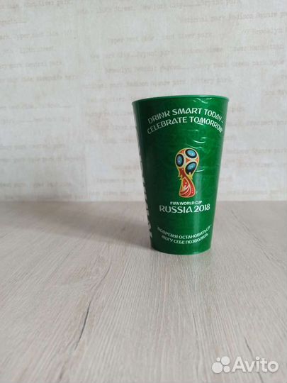 Стакан коллекционный фифа 2018 пластик подарок