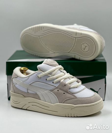 Кроссовки женские Puma 180 бежевые люкс