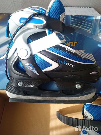 Коньки детские хоккейные раздвижные новые MaxCity