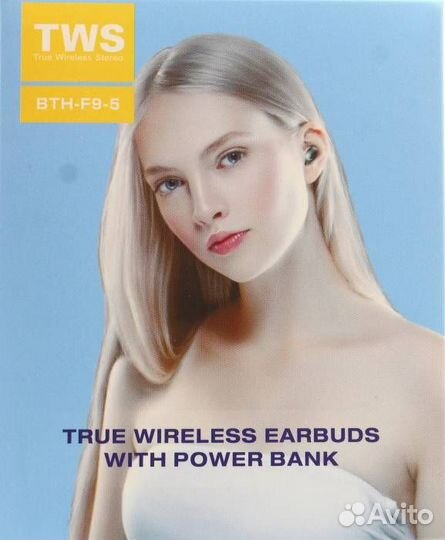 Bluetooth наушники TWS F9-5C M10 Черные