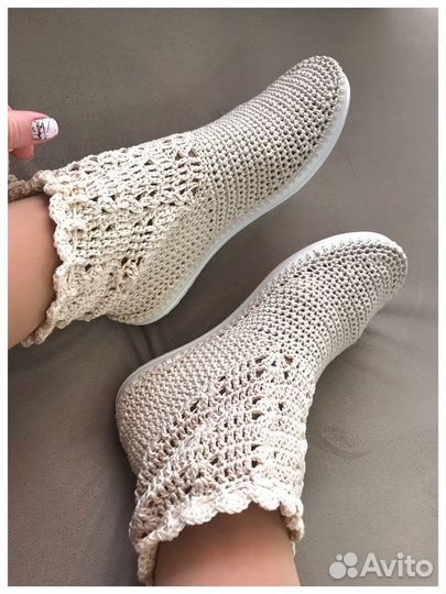 Вяжу обувь