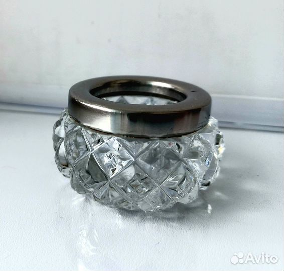 Сахарница-конфетница и солонка хрусталь СССР