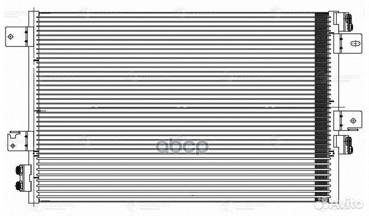 Радиатор кондиционера для а/м Dodge Caliber (06