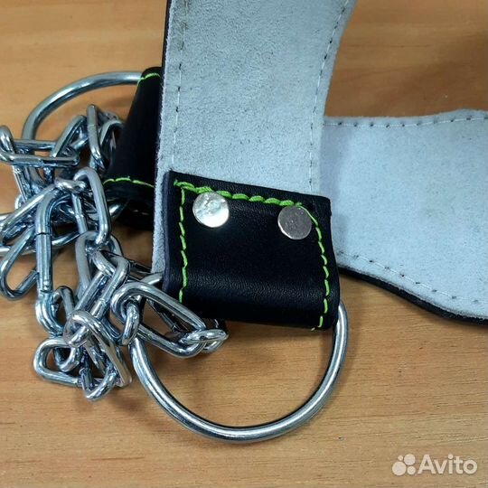 Тяжелая атлетика пояс для отягощений кожа с цепью